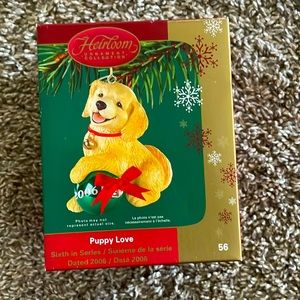 Heirloom ornament puppy love